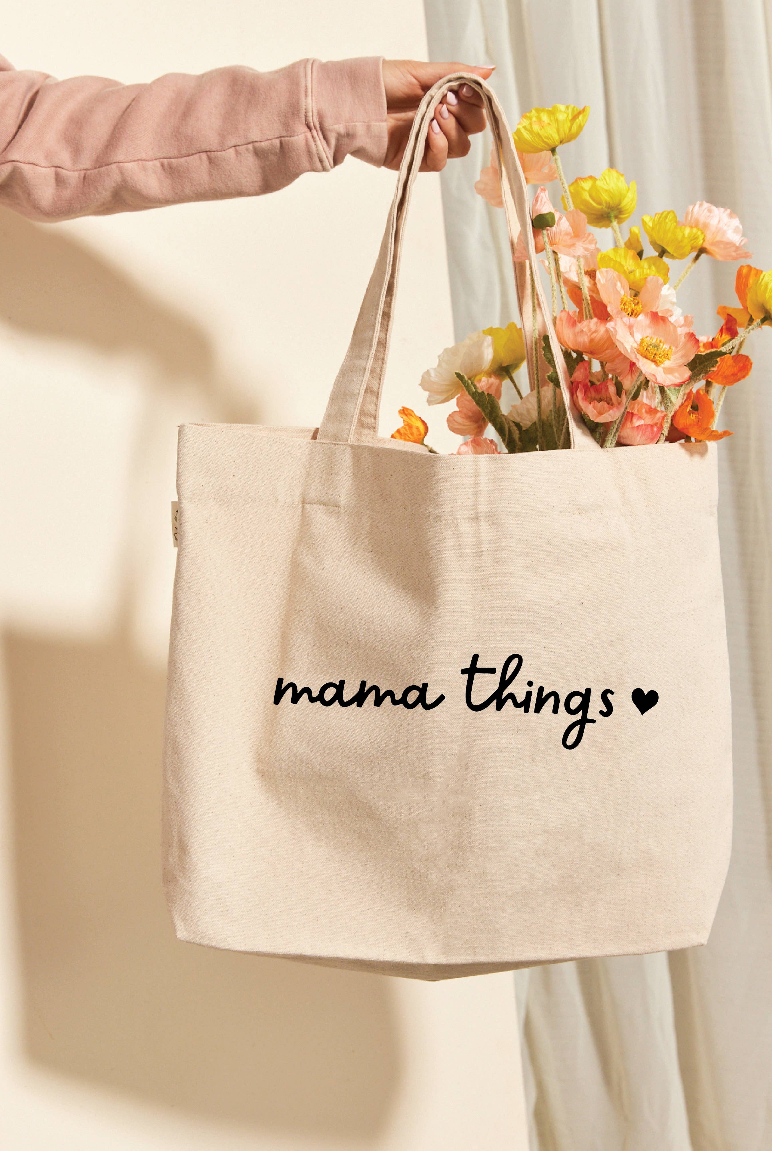 MAMA THINGS Canvas Tote Bag