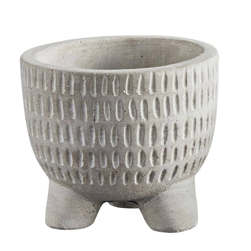 Cement Tripod Pot - Large