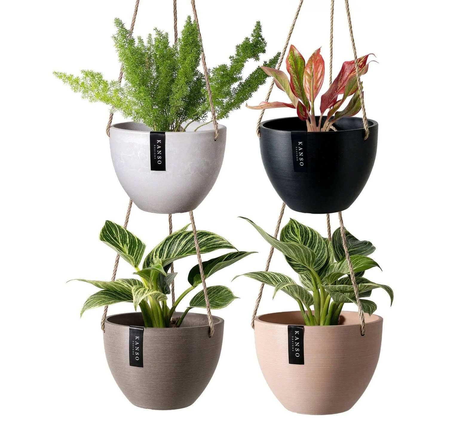 Signature Stone Hanging Planter Pot
