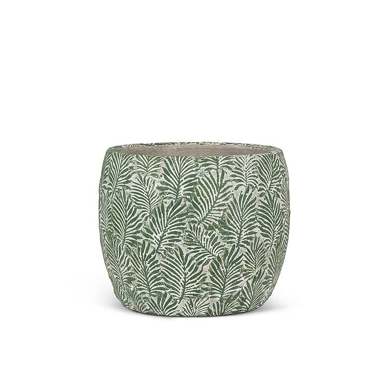 Sm Grn Leaf Planter-5"D