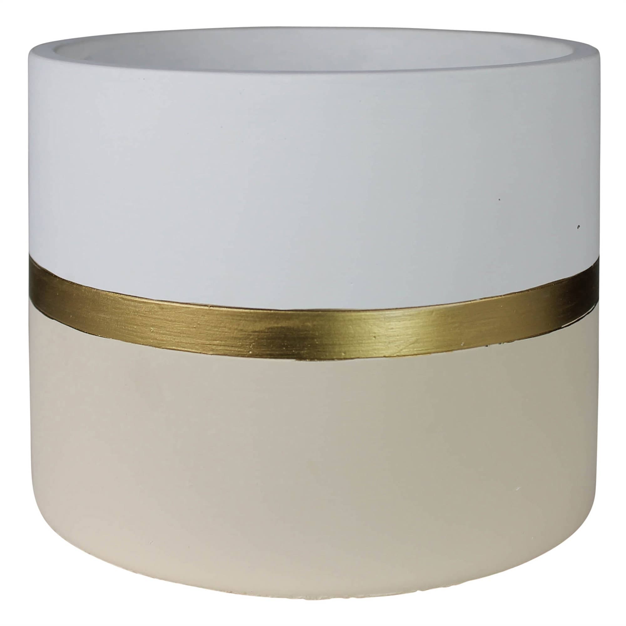 Goldie Cachepot, Cement, Putty - Lrg