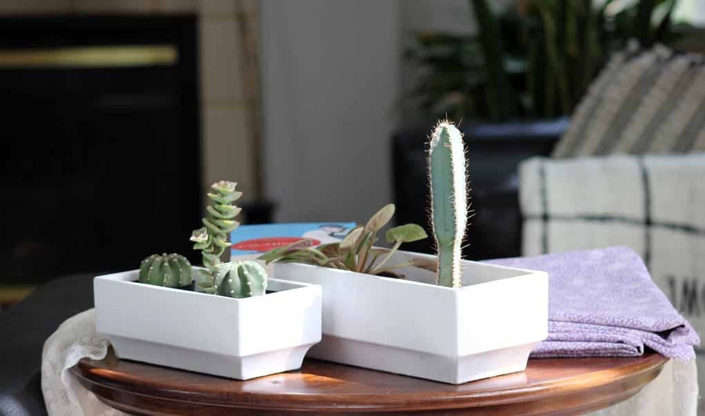 Art décor rectangular planter