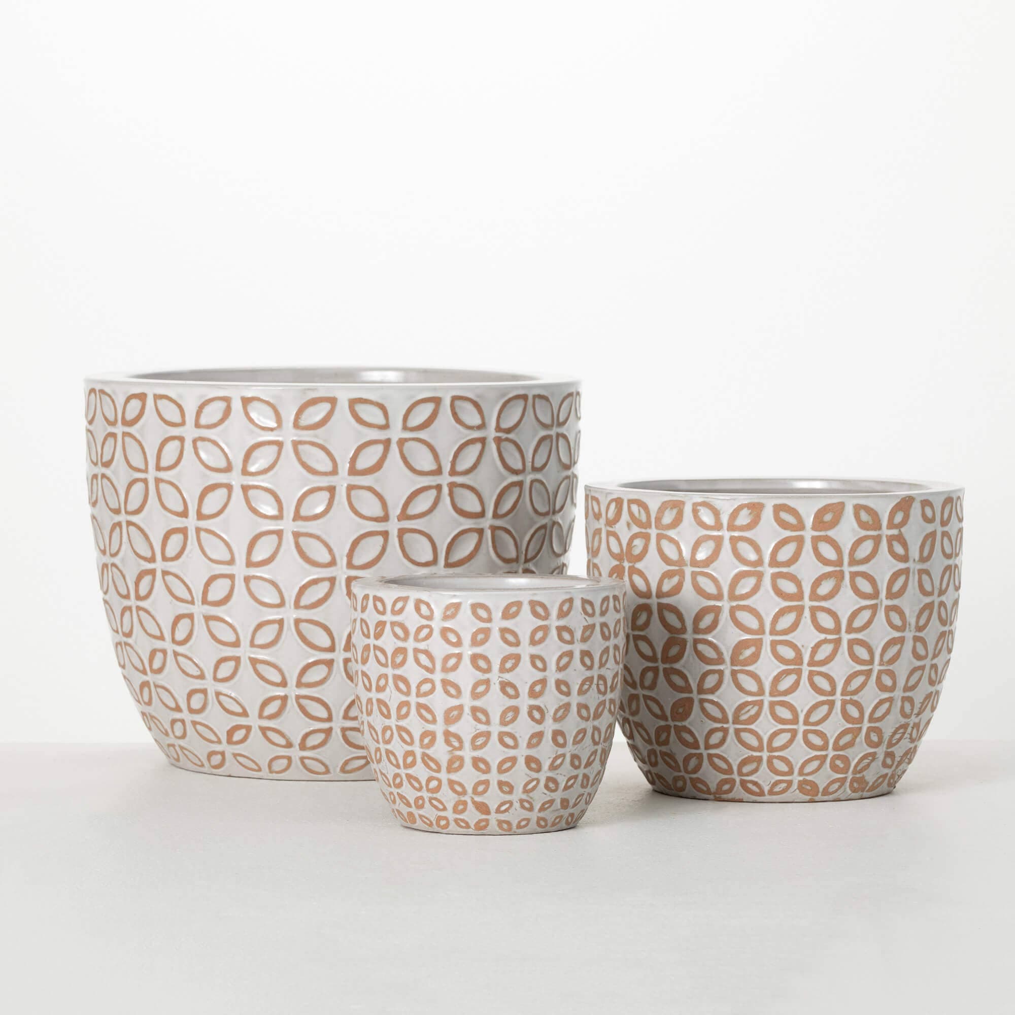 Geometric Patterned Planters 7"