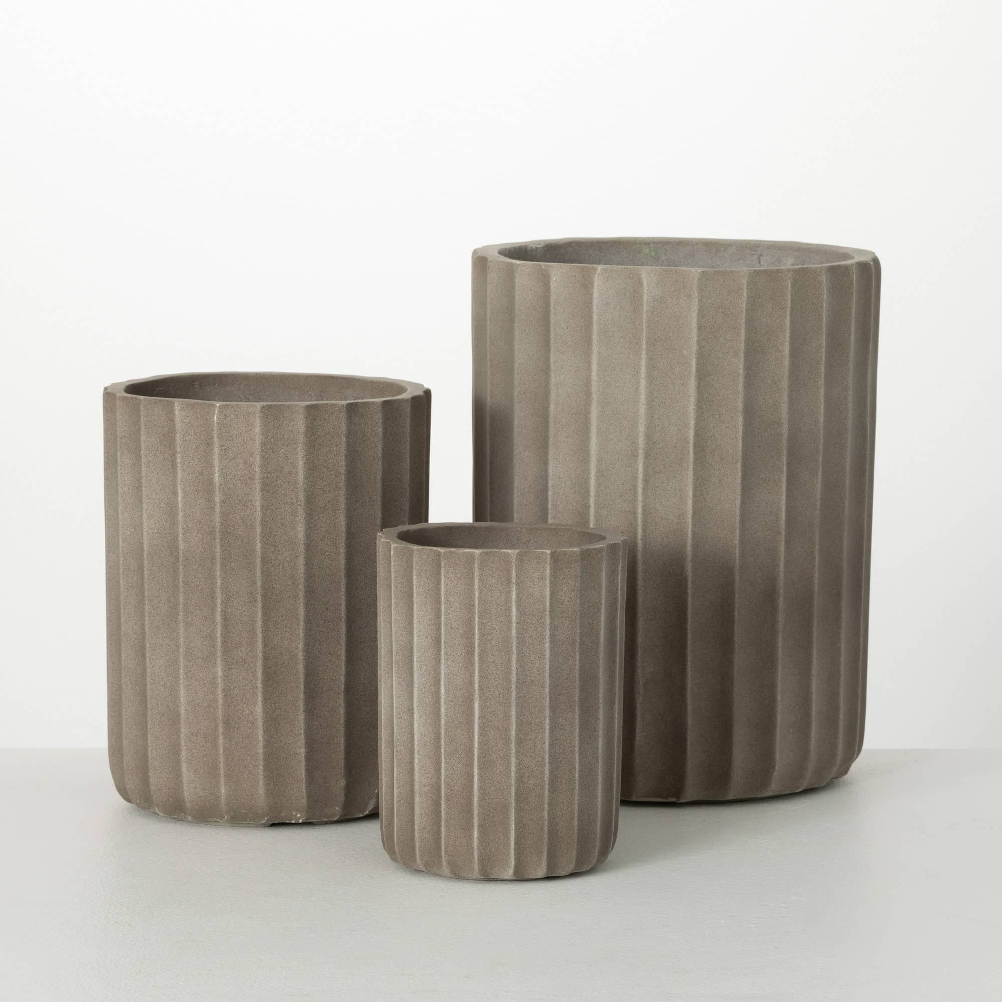 Ultra Light Cement Planter 8"