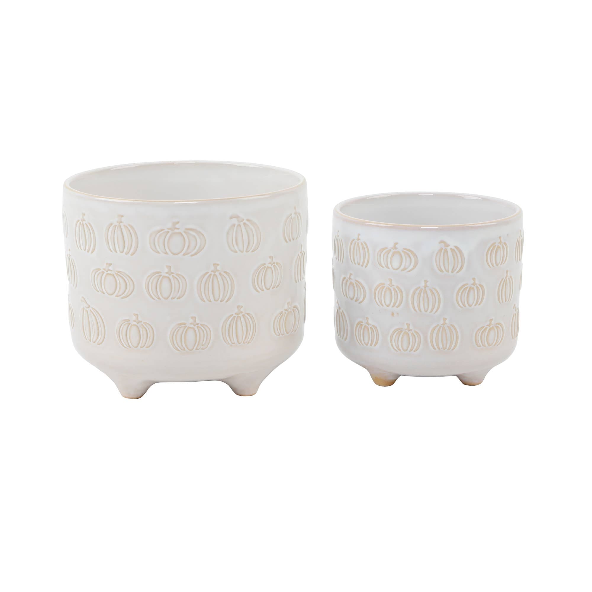 Pumpkins Footed Ceramic 5"